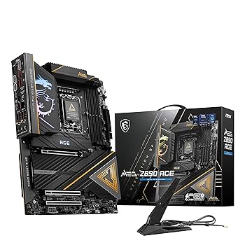 【中古】MSI MEG Z890 ACE Z890心付け書き割り積み上げる ATX 母ちゃんゲーム盤 MB6582