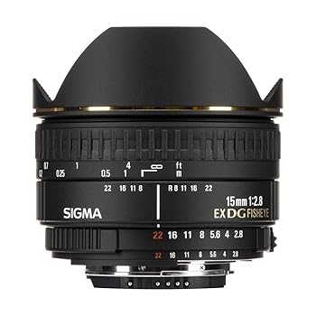 【中古】シグマ(Sigma) SIGMA 単焦点魚眼レンズ 15mm F2.8 EX DG DIAGONAL FISHEYE ニコン用 対角線魚眼 フルサイズ対応 476441