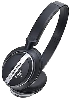 【中古】［非常に良い］audio-technica QuietPoint 密閉型オンイヤーヘッドホン ノイズキャンセリング ATH-ANC25｜スカーレット2021