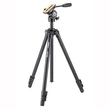 【中古】［人並み外れたに好いたらしい］Velbon 録画媒体用三脚 DV-538 3段 生き胆鍵を掛ける 脚径26粍 中型 フリュード雲台 横すべり式クイックシュー相応う 軽銀脚 400987