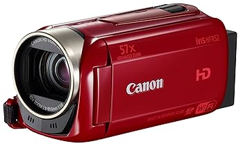 【中古】Canon デジタルビデオカメラ iVIS HF R52 レッド 光学32倍ズーム IVISHFR52RD
