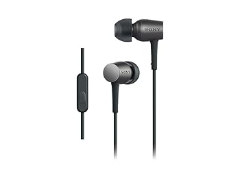 【中古】［非常に良い］ソニー イヤホン h.ear in MDR-EX750AP : ハイレゾ対応 カナル型 リモコン・マイク付き チャコールブラック MDR-EX750AP B