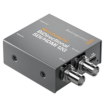 【中古】Blackmagic Design CONVBDC/SDI/HDMI12G/P Micro Converter BiDirect PSU(力強さ給与嘱する)
