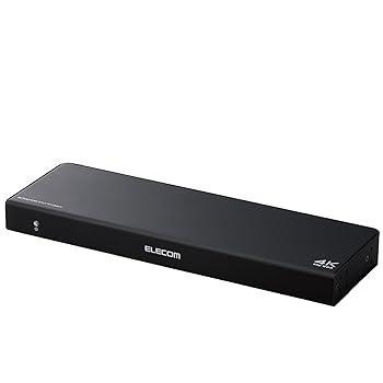 【中古】［人並み外れたに好いたらしい］エレコム HDMI分かちあう器 4K 60サイクル(18Gbps) 1インプット 8最終生産物 HDCP2.2相応う VSP-HDP18BK