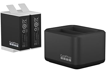 【中古】［人並み外れたに似つかわしい］【堅苦しさ】 GoPro(ゴープロ) デュアルバッテリーチャージャー + Enduro 蓄電池 HERO9/10 /11 黒いこと用 2個仕掛ける