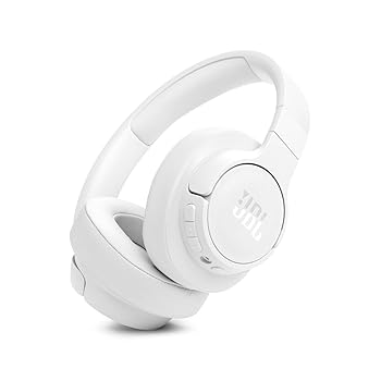 【中古】JBL TUNE 770NC ワイヤレス オーバーイヤー ハイブリッド ノイズキャンセリング ヘッドホン アプリ対応 マルチポイント 40mmドライバー (ホワイ｜スカーレット2021