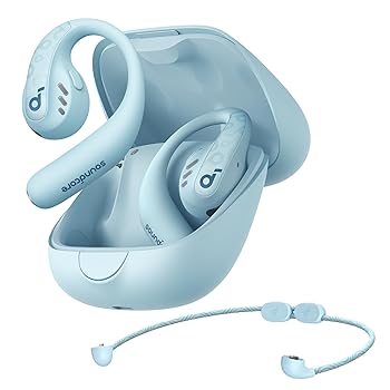 【中古】［非常に良い］Anker Soundcore AeroFit Pro（Bluetooth 5.3）【オープンイヤー型ワイヤレスイヤホン / 3Dオーディオ / IP55防塵防水規格/ 最大46時間再生 / マ｜スカーレット2021