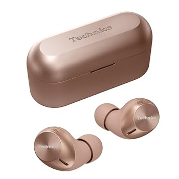 【中古】［非常に良い］テクニクス ワイヤレスイヤホン EAH-AZ40M2-N ローズゴールド bluetooth ノイズキャンセリング 3台マルチポイント IPX4 LDAC対応 ハイレゾ音質再