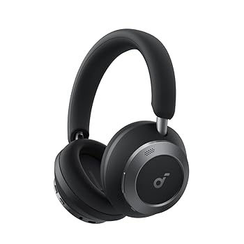 【中古】Anker Soundcore Space One Pro (Bluetooth 5.3 ワイヤレス ヘッドホン)【最大60時間音楽再生 / ウルトラノイズキャンセリング 3.5 / LDAC/ハイ｜スカーレット2021