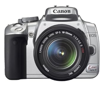 【中古】［非常に良い］Canon デジタル一眼レフカメラ EOS Kiss デジタル X レンズキット シルバー KISSDXS-LKIT