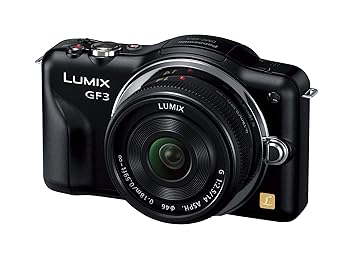 【中古】パナソニック ミラーレス一眼カメラ LUMIX GF3 レンズキット エスプリブラック DMC-GF3C-K