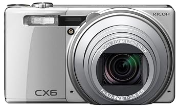 【中古】［人並み外れたに似つかわしい］RICOH デジタル写真機 CX6しろがね色 CX6-SL