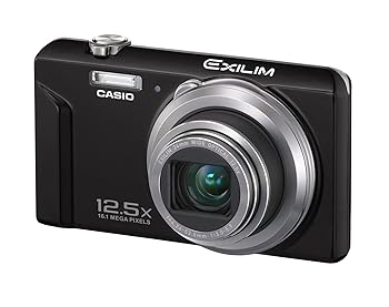 【中古】［人並み外れたに好いたらしい］CASIO デジタル写真機 EXILIM 1610万絵素 12.5倍 黒いこと EX-ZS160BK