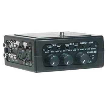 【中古】［非常に良い］AZDEN DSLR用2チャンネルポータブルミキサーFMX-DSLR