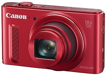 【中古】［人並み外れたに好いたらしい］Canon デジタル写真機 PowerShot SX610 HS 赤いこと 光学18倍望遠レンズ PSSX610HS(RE)