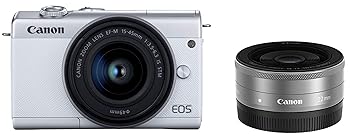 【中古】Canon ミラーレス一眼カメラ EOS M200 ダブルレンズキット ホワイト EOSM200WH-WLK