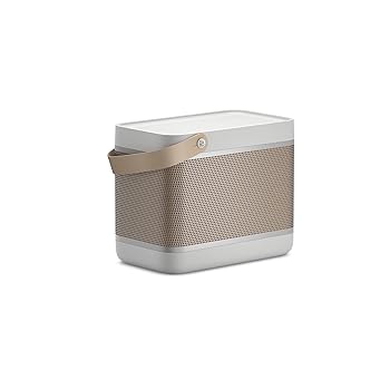 【中古】バング・アンド・オルフセン (Bang & Olufsen) ポータブルスピーカー Beolit 20 Grey Mist Bluetooth ワイヤレス 有線接続 Qi充電パッド 8時間再