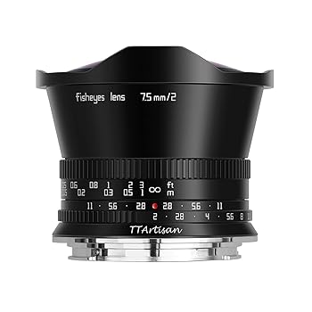 【中古】［人並み外れたに好いたらしい］TTArtisan 7.5粍 f/2 C Fisheye RFマウント EOS-R APS-C 黒いこと 水晶体 銘匠光学 2年引き受ける