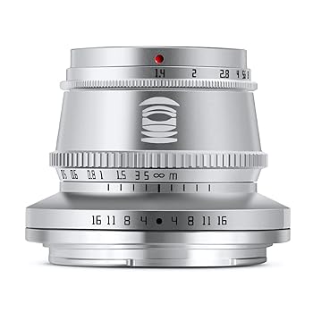 【中古】［非常に良い］TTArtisan 35mm f/1.4 C Lマウント APS-C シルバー レンズ 銘匠光学 2年保証