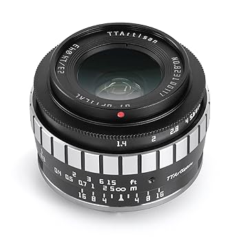 【中古】TTArtisan 23mm f/1.4 C マイクロフォーサーズ ブラック×シルバー レンズ 銘匠光学 2年保証
