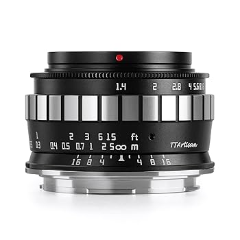 【中古】TTArtisan 23mm f/1.4 C Lマウント APS-C ブラック×シルバー レンズ 銘匠光学 2年保証