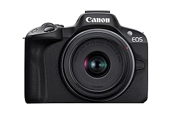 【中古】［人並み外れたに好いたらしい］Canon 鏡鑑受け答え一眼写真器 EOS R50 標準尺度望遠レンズ一揃いの道具(RF-S18-45) 黒いこと/APS-C/約375g EOSR50BK-1845ISSTMLK カメラ・ビデオカメラ・光学機器-デジタルカメラ-TV・オーディオ・カメラ
