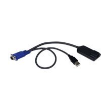 【中古】Avocent - キーボード/ビデオ/マウス(KVM)アダプター - HD-15 (M) - 4ピンUSBタイプA RJ-45 SVR I/F MOD VGA USB KYBD/MOUSE メーカー部品番号 D