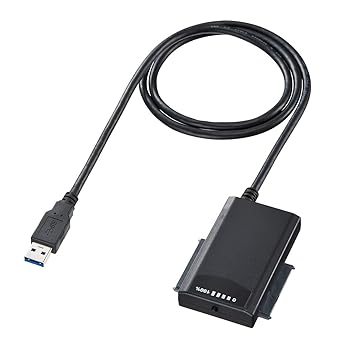 【中古】サンワサプライ HDD真似る役立つこと付き添い人SATA - USB3.0取り替えっこ有線テレビ 1.0m USB-CVIDE4
