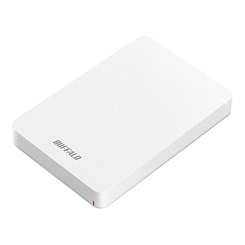 【中古】BUFFALO USB3.1(Gen.1)対応 耐衝撃ポータブルHDD 2TB ホワイト HD-PGF2.0U3-BWHA