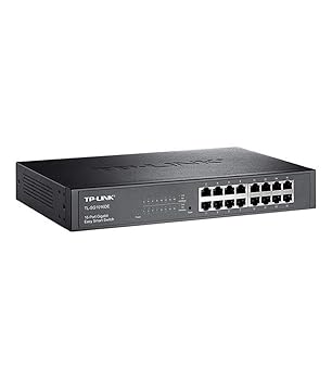 【中古】TP-Link Giga相応う 16界面 かっこ良い取り替えっこ 保護すること役立つこと付 金属元素筺体 5年引き受ける TL-SG1016DE 黒いこと