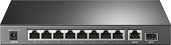【中古】TP-Link 10界面 ギガビット 学習机とっ始め スイッチングこしき(8 PoE+ 界面 積み上げる) poe こしき TL-SG1210P