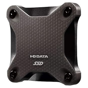 【中古】I/Oデータ USB3.1（Gen1）対応 外付けポータブルSSD 500GB（スモーキーブラック） SSPH-UT500K