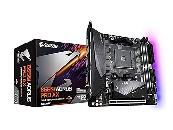 【中古】GIGABYTE B550I AORUS PRO AX Rev.1.x母ちゃんゲーム盤 MiniITX [AMD B550 心付け書き割り積み上げる] MB4998