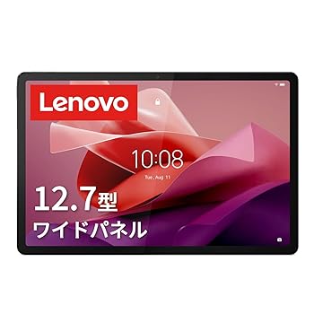 【中古】Lenovo Tab P12 タブレット (12.7インチ ワイドパネル Android 13 MediaTek Dimensity 7050 8GB 128GB Wi-Fi 対応) ストームグレー ZACH0002JP