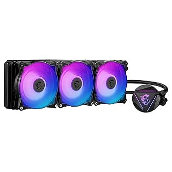 【中古】MSI MAG Core Liquid 360R V2 飾り気の無い水冷中央処理装置空調設備 LGA1700相応う FN1669 黒いこと