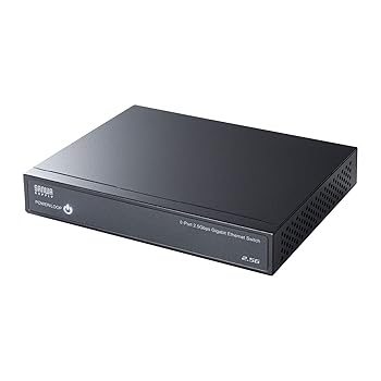 【中古】サンワサプライ 2.5G相応う スイッチングこしき(8界面・磁石付き添い人) ローカルエリアネットワーク-2GIGAS801 黒いこと