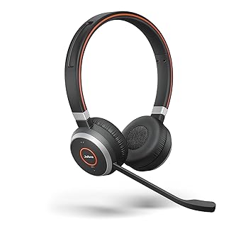 【中古】Jabra Evolve 65 SE MS Stereo Bluetooth ワイヤレス ヘッドセット 6599-833-309|スカーレット2021