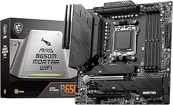 【中古】MSI マザーボード MAG B650M MORTAR WIFI AMD Ryzen 7000 シリーズ(AM5)対応B650チップセット搭載 ATX MB5908