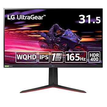 【中古】LG ゲーミングモニター UltraGear 32GP750-B 31.5インチ/WQHD(2560×1440)/IPS/1ms(GTG)/165Hz /G-SYNC Compatible、Freesync Premium/HDR400対 47,085円