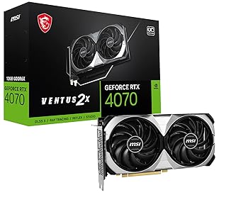 【中古】MSI GeForce RTX 4070 VENTUS 2X 12G OC グラフィクスゲーム盤 VD8471