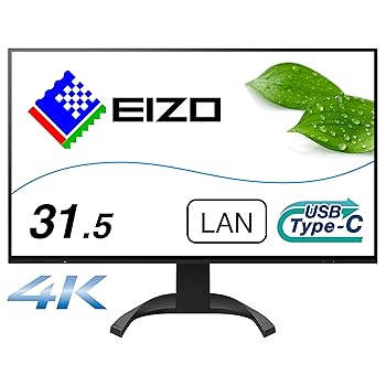 【中古】EIZO FlexScan EV3240X-BK (31.5型管する/3840×2160/USB Type-C相応う/万覚え帳パソコン給電/疲労困憊目助け出す/黒いこと/The warranty is valid only インチ Japan