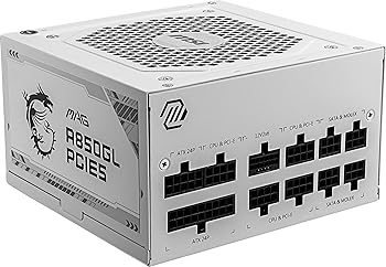 【中古】MSI MAG A850 GL PCIE5 WHITE 80PLUS GOLD ATX3.0/PCIE5.0対応 フルモジュラー コンパクトサイズ 850W PC電源ユニット MAG A850GL PCIE5 WHITE P