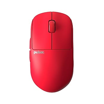 【中古】Pulsar Gaming Gears X2H Mini ワイヤレス ゲーミングマウス 超軽量 52グラム 左右対称 2.4Ghz 1ms 26000 DPI Optical Sensor PAW3395 国内正規
