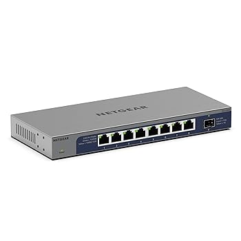 【中古】【置き目品】 サイバー空間歯車 NETGEAR スイッチングこしき 8界面 (10G SFP+ x 1) 金属元素筐体 気違い受け答え リミテッドライフタイムハードウェア引き受ける アンマ