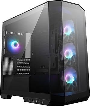 【中古】MSI MAG PANO M100R PZ PROJECT ZEROマザーボード対応 Micro-ATX ミドルタワー PCケース ブラック CS8963