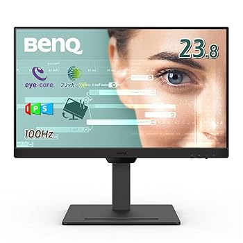 【中古】ベンキュージャパン BenQ アイケアモニター GW2490T (23.8in/盛りだくさん固定ディスク/IPS/100サイクル/明快さ自動小銃かい繕う役立つこと(B.I. Gen2)積み上げる/青味ともし火助け出す足し加える/フ