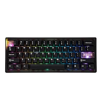 【中古】MechLands CIDOO QK61 V2 VIA プログラマブル60%コンパクト ワイヤレスゲーミングキーボード ホットスワップ対応カスタムキーボード PCプレート