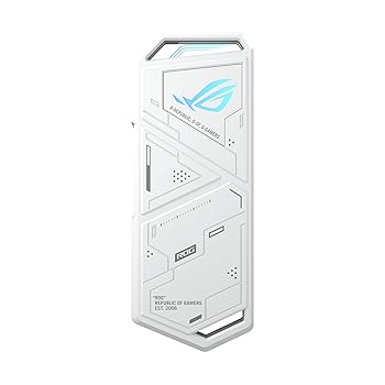 【中古】ASUS ROG STRIX ARION White Edition/M.2 NVMe 外付け SSDケース/ツールレスで装着/USB-C to C/USB-C to A ケーブル/サーマルパッド付属/Aura Sy