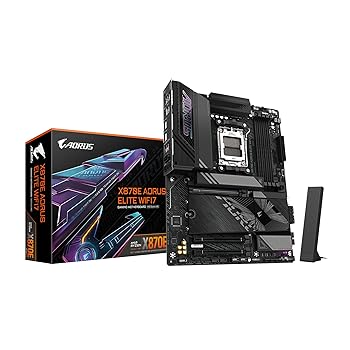 【中古】GIGABYTE X870E AORUS ELITE WIFI7 - AMD Ryzen 用 ATX スタンダード・ゲーミングマザーボード MB6572