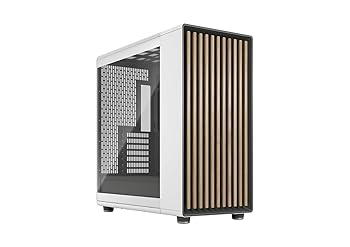 【中古】Fractal Design North XL Chalk White TG Clear オーク木材+強化ガラスパネル採用 E-ATXマザーボード対応 フルタワー スタイリッシュ PCケース F